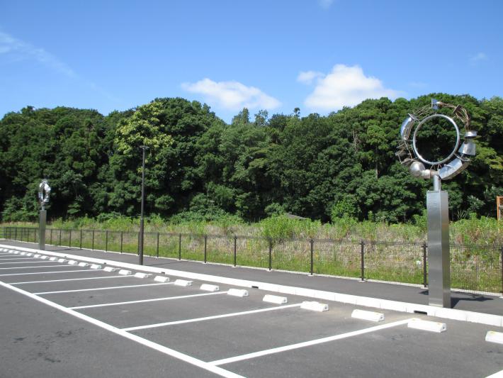 ゆめみ野公園に設置されているストリートアートステージリングの様子