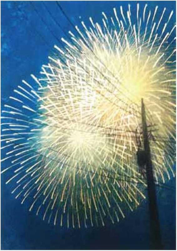 間根山英明作「花火」