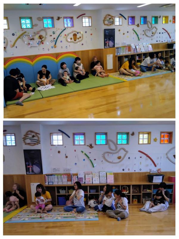お子さんやおうちのかた自身をマッサージしている写真